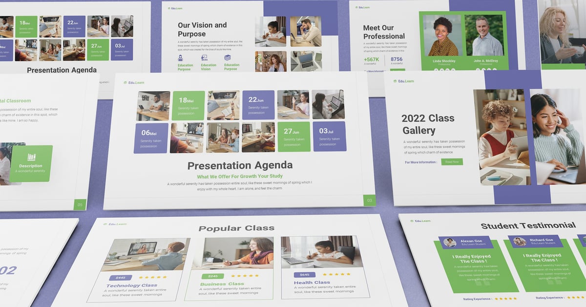 Edulearn – 教育主题演讲模板