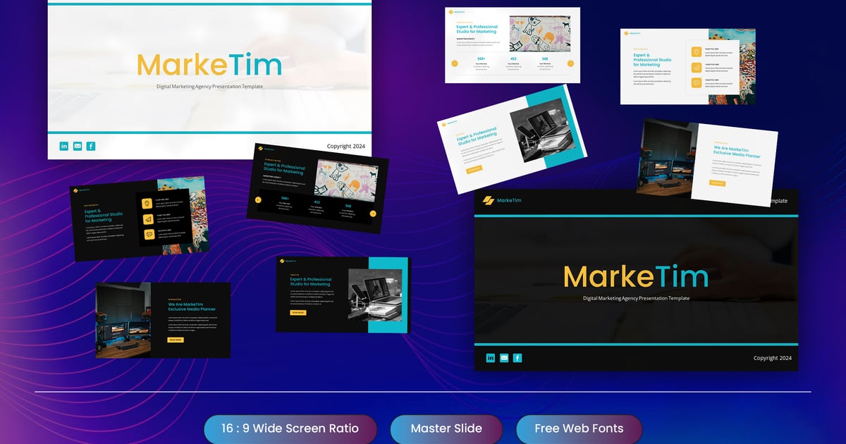 Marketim – 数字营销机构 Google Slides