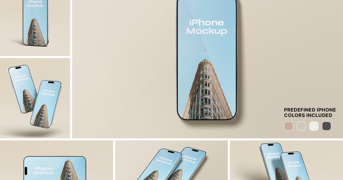 高品质逼真 iPhone Pro 模型