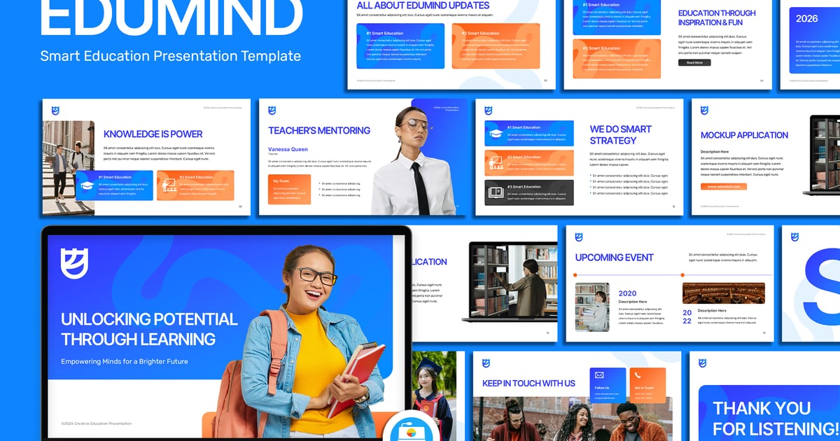 Edumind – 智慧教育主题演讲模板