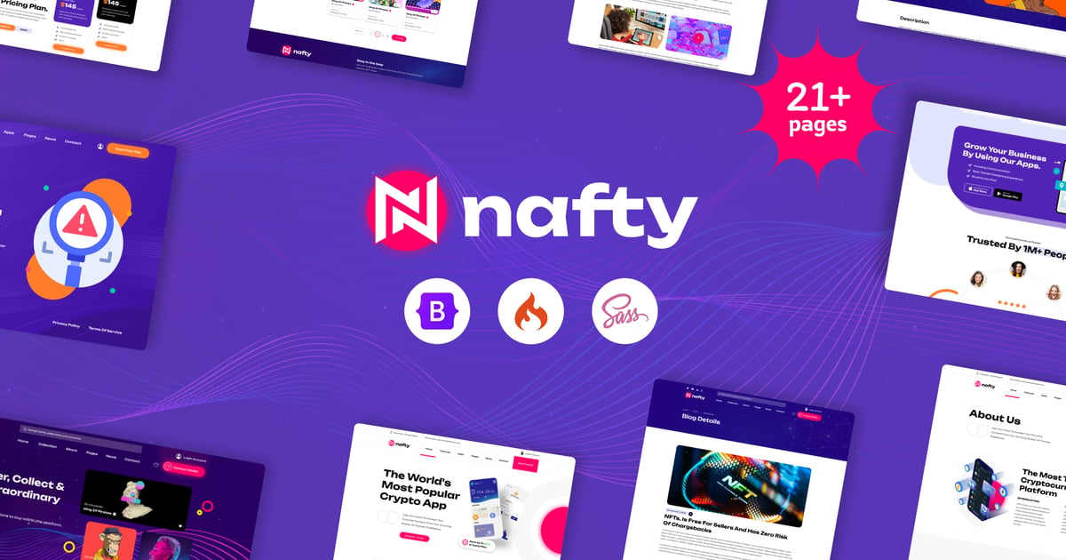 Nafty – 加密货币和 NFT CodeIgniter 模板