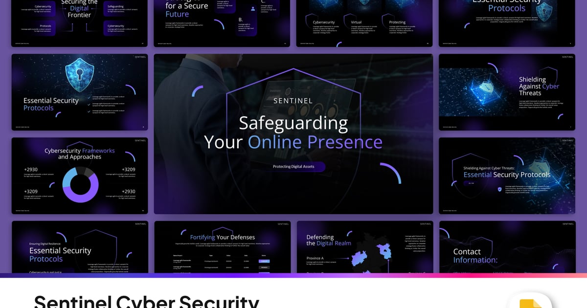 Sentinel网络安全技术谷歌幻灯片