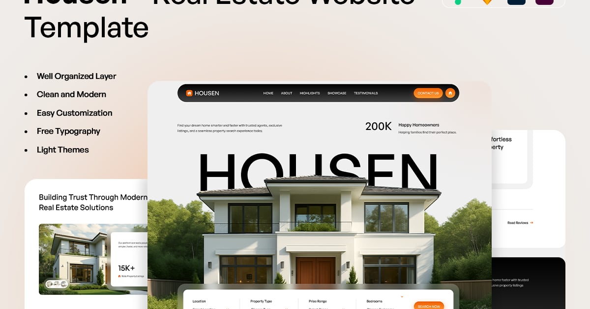 Housen – 房地产网站模板
