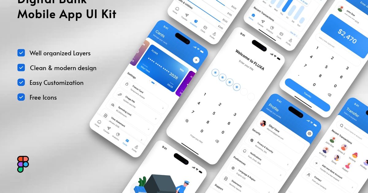 数字银行移动应用 UI 套件