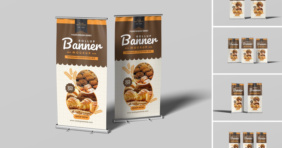 品牌推广用易拉宝样机